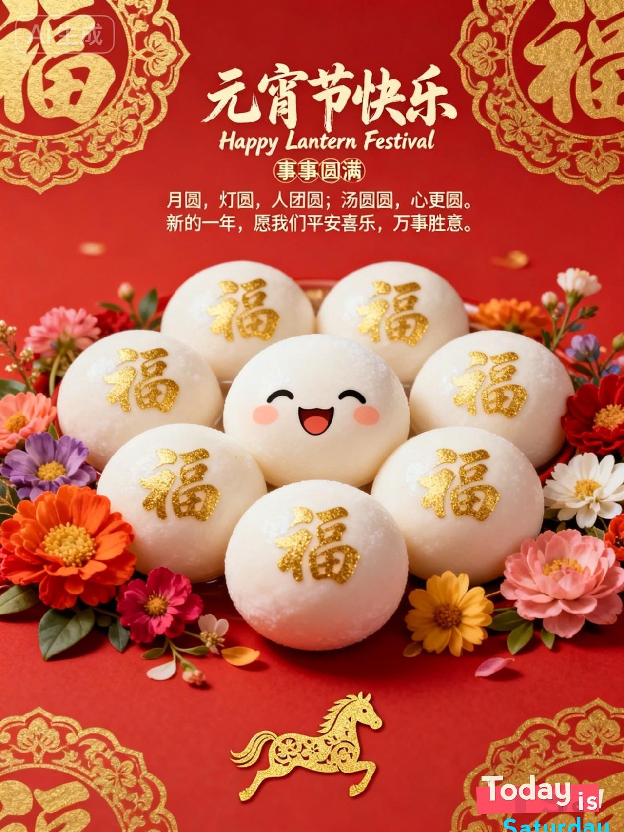 我喜欢吃黑芝麻馅的汤圆，元宵节单位组织包汤圆比赛，包出来的汤圆都很圆很漂亮。煮的