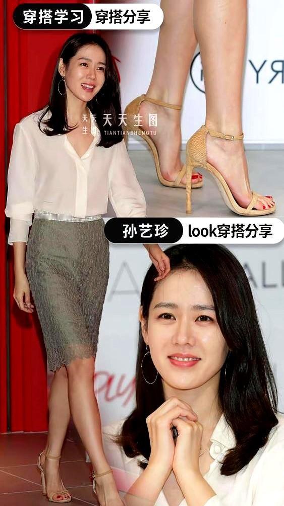 你敢信？孙艺珍演《爱的迫降》北韩戏份，直接素颜上阵。

红毯上是精致的财阀千金，