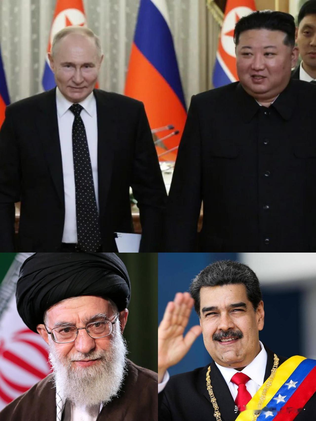 欧洲的俄罗斯，中东的伊朗，东亚的朝鲜，南美的委内瑞拉，这几个柿子美国都想捏捏。