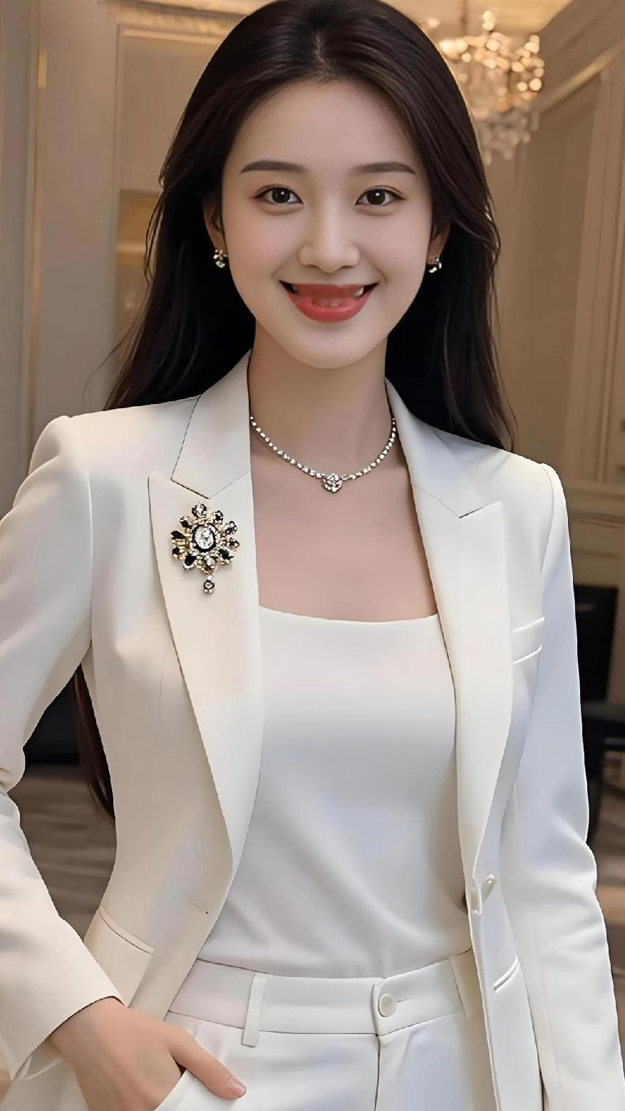 白衣如雪，笑靥如花。