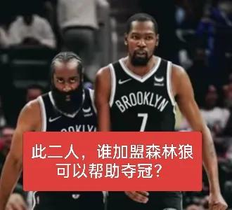 杜兰特与哈登，谁若加盟森林狼就能助力夺冠呢？
大家是否觉得哈登加盟森林狼夺冠的概