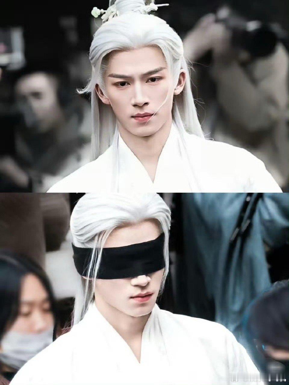 让王星越白发蒙眼的是天才 蒙眼加白发这个组合真的太绝了 光是预览就有满满的故事感