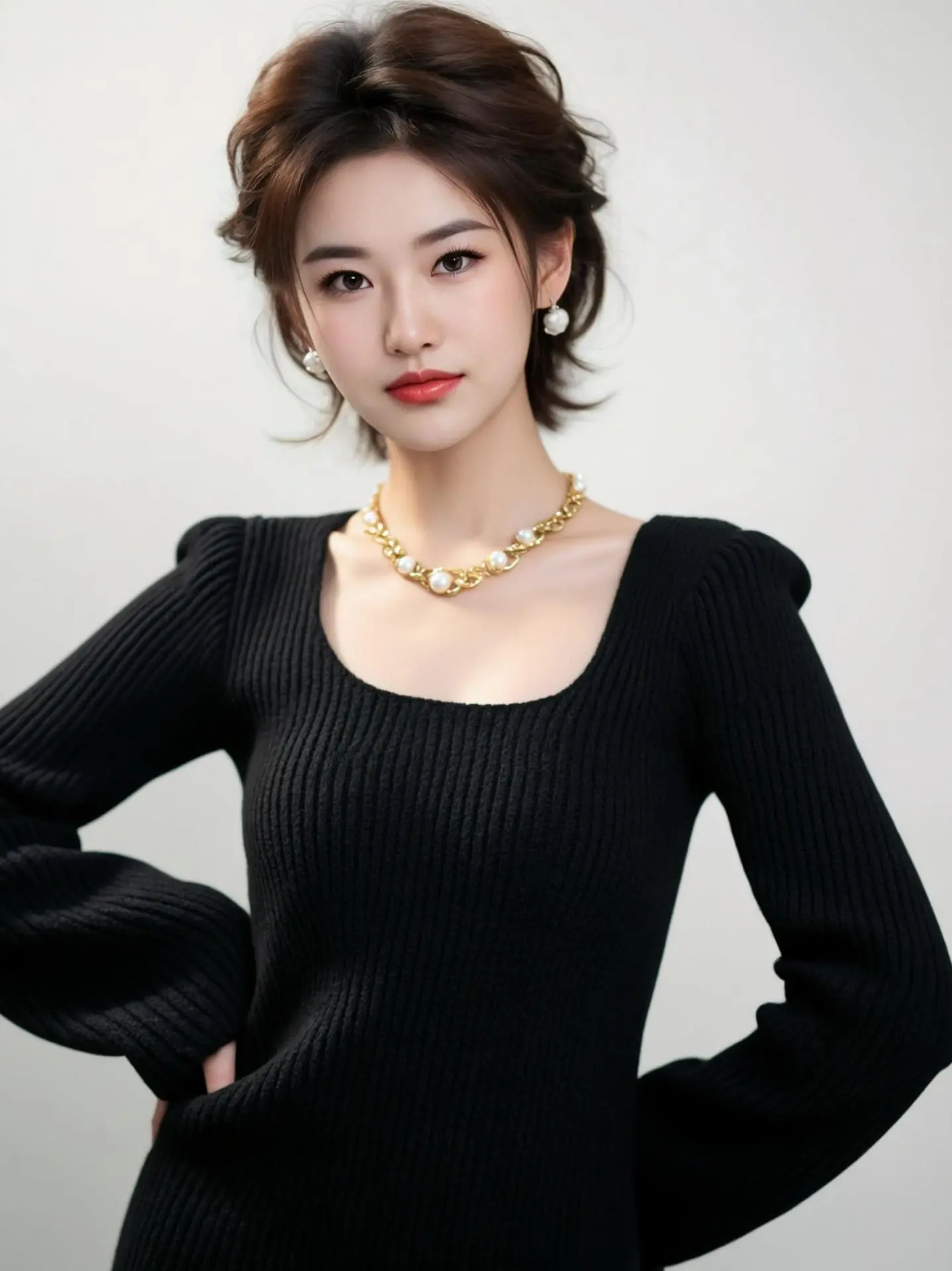 AI短卷发肖像 随变ai随便玩