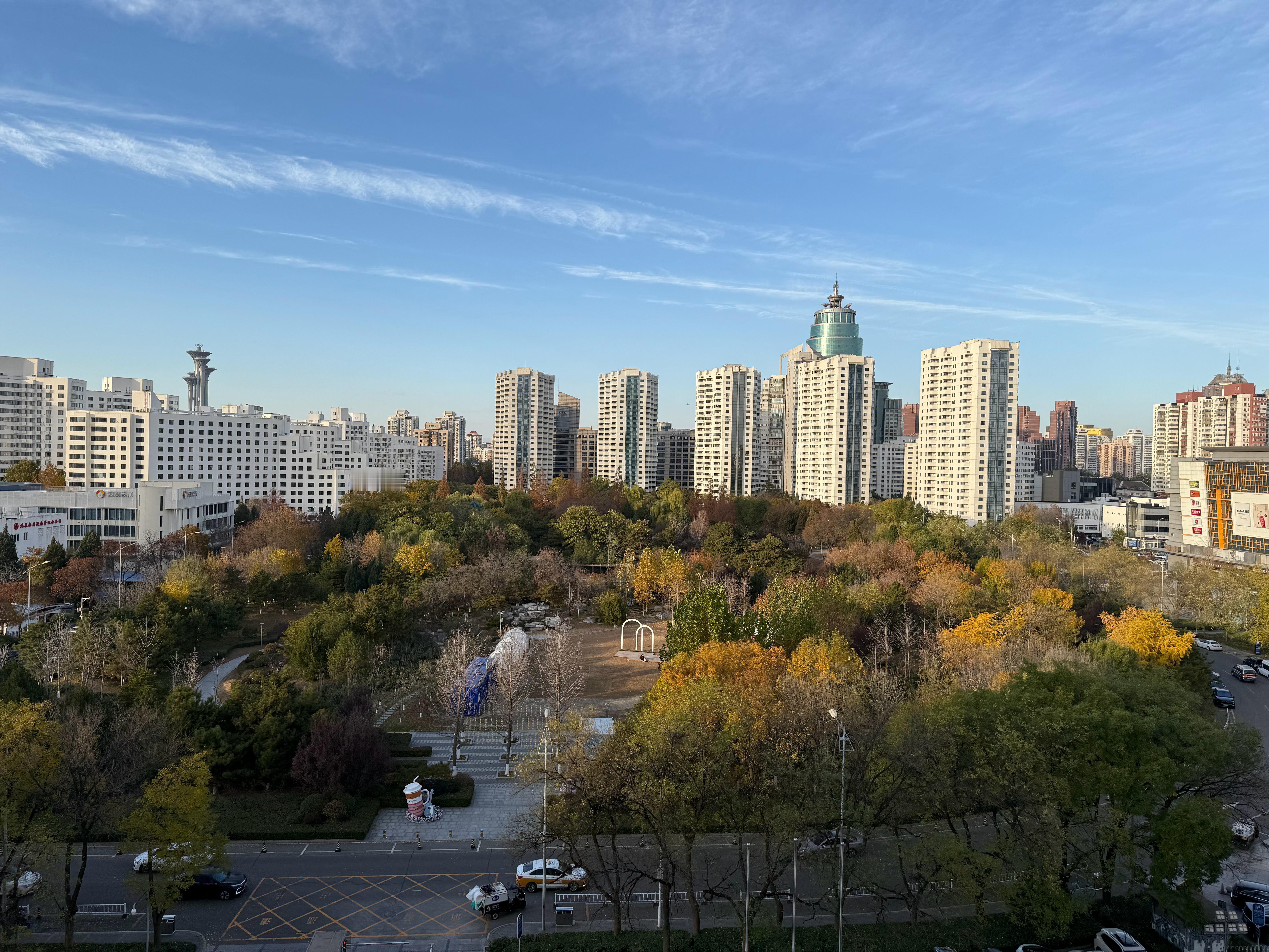 喜欢北京的秋天，反正在广州是见不到黄叶的