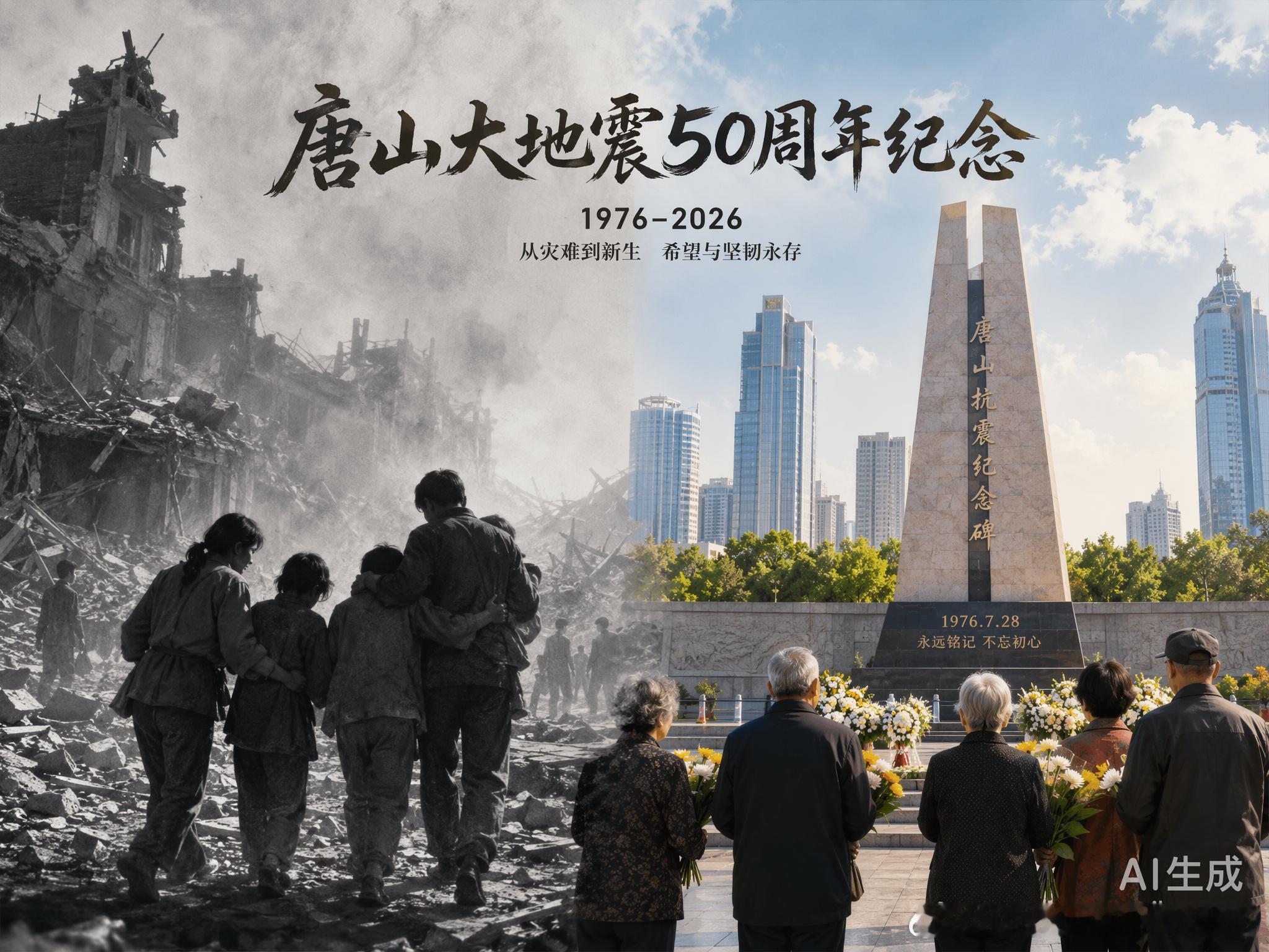 唐山大地震50周年50年，足够让一座城从废墟中站起，也足够让一个人用半生去消化那