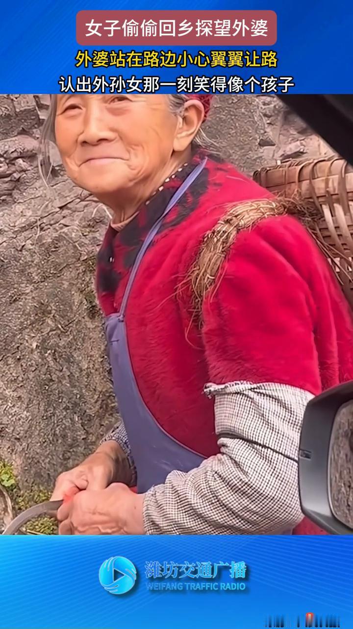 一声外婆，外婆笑开了花！四川女子悄悄回乡欲给惊喜，山路偶遇捡柴外婆，瞬间泪目
 