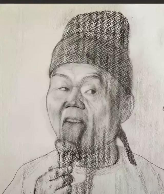 看看这张漫画，这是哪位网友画的画？在网上广为流传，画的还挺传神，形神俱备，看看一