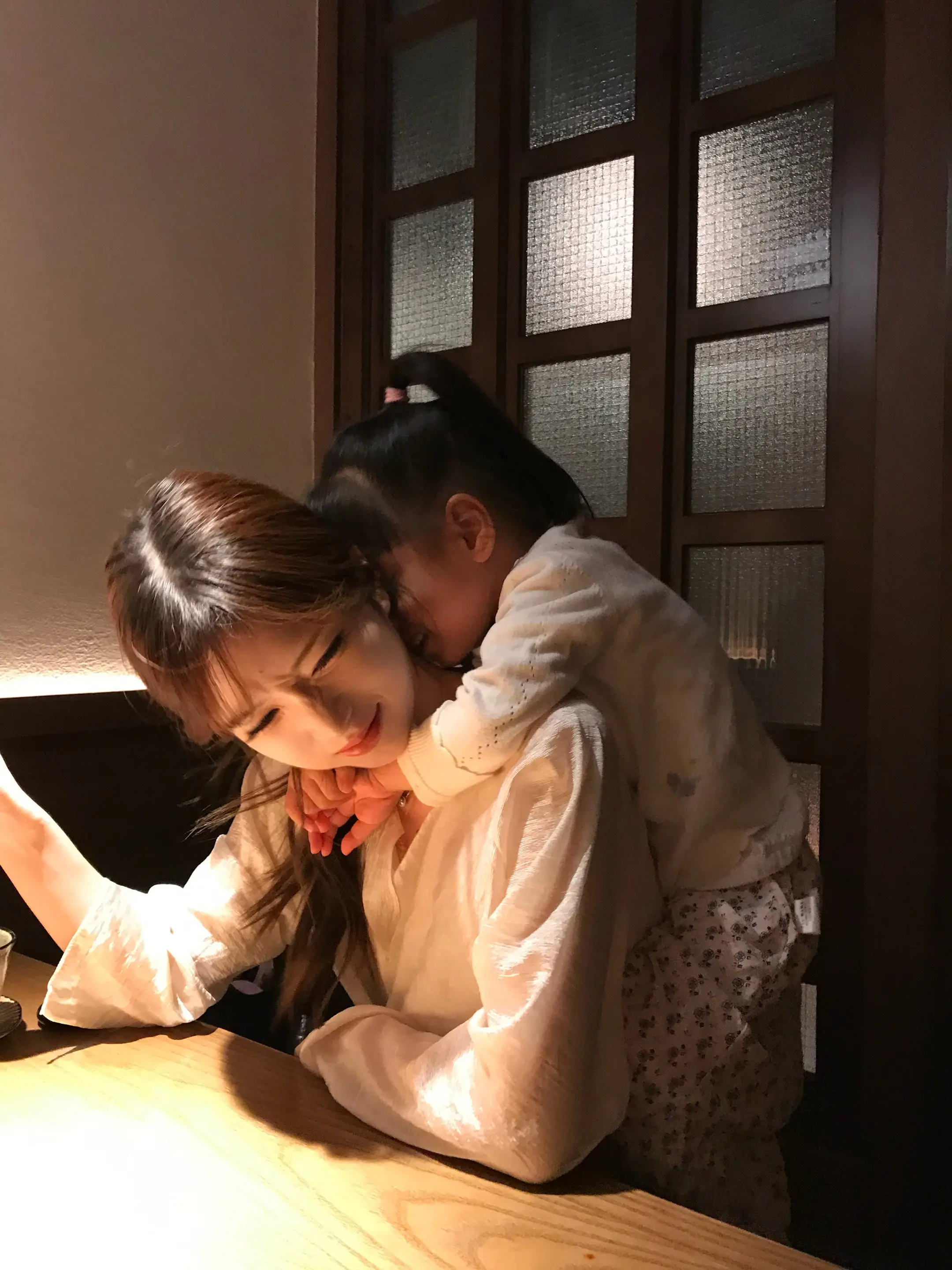 只要和你靠在一起就会很甜蜜～