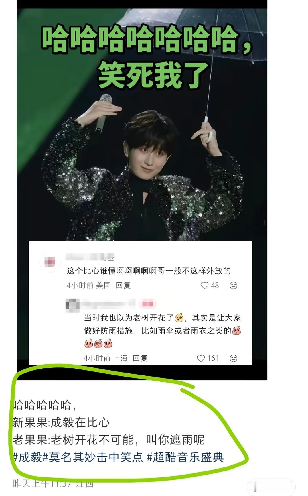 哈哈哈哈，老树开花