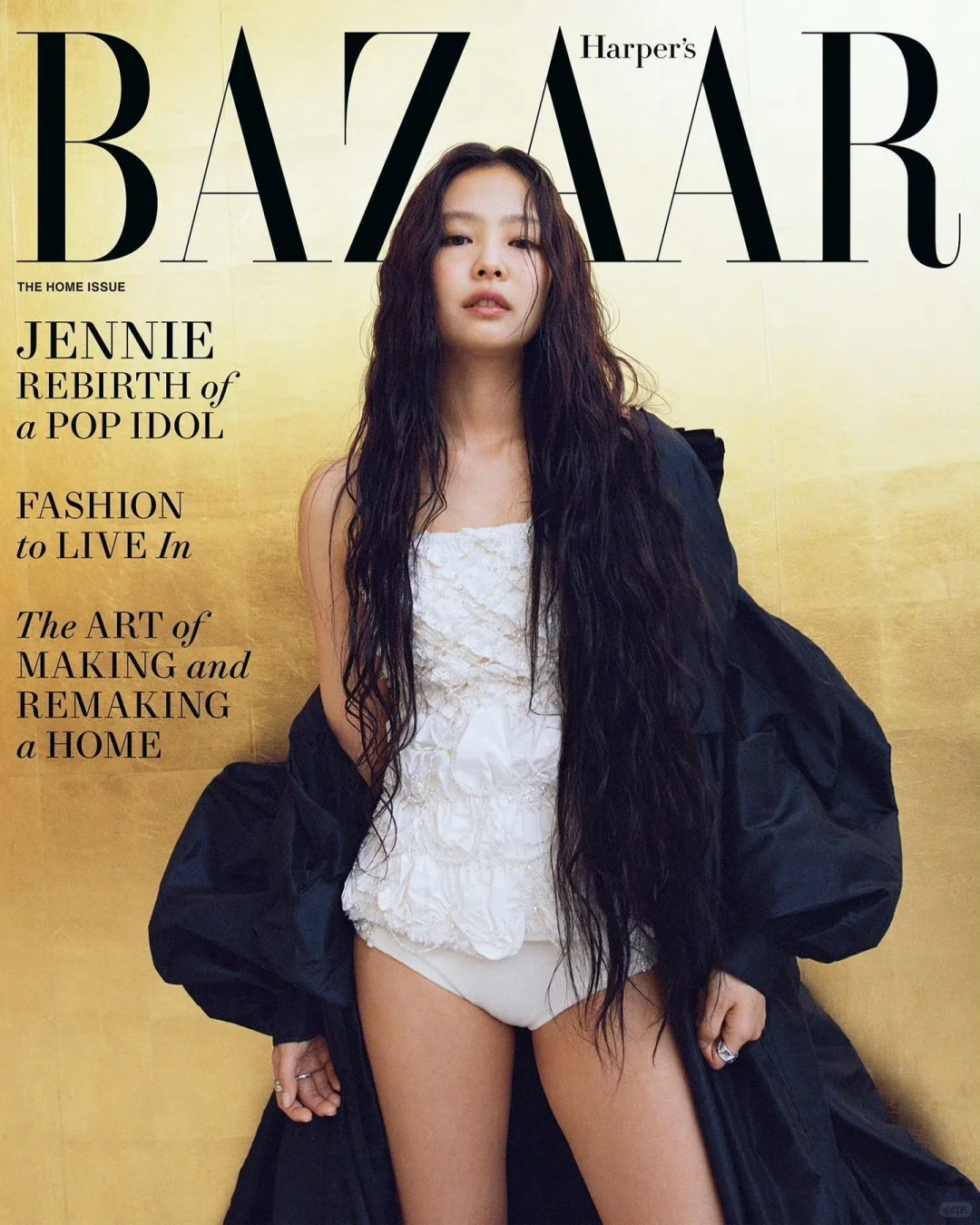 Jennie 芭莎银十封面，不一样的短发妮妮！