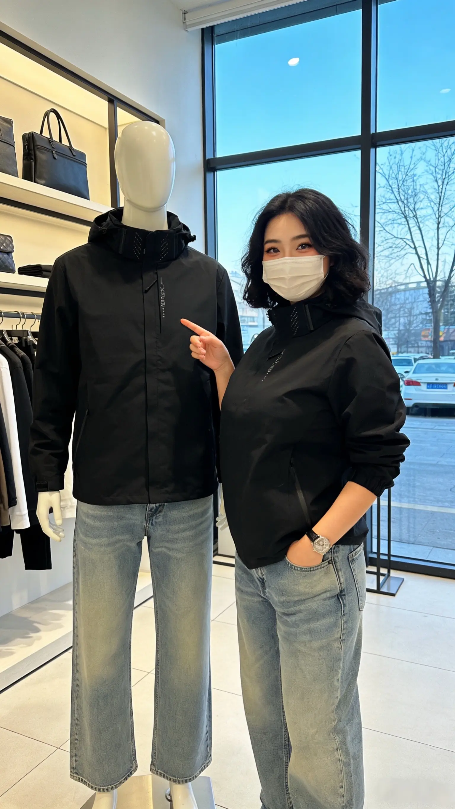 户外冲锋衣夹克防风防水男女同款可拆卸外套