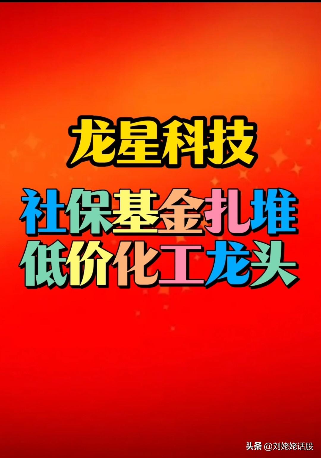 “社保基金”扎堆买进的“低价/化工龙头“龙星科技”深度复盘……
      龙星