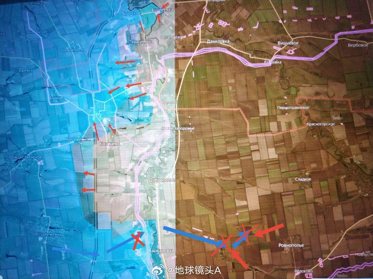 俄乌冲突 扎波罗热方向；东翼29日俄军东部集群部队继续清理古利亚伊波列，并朝着多