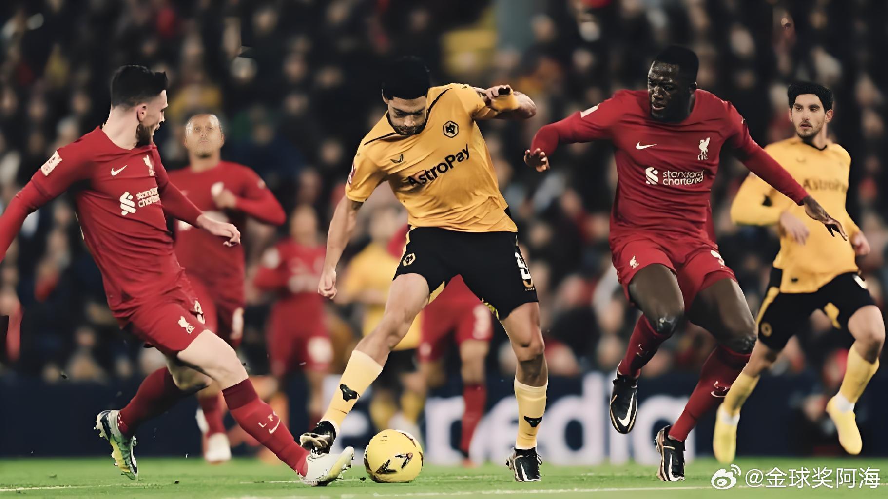 今日公开菜单足球预测               英足总杯：狼队 VS 利物浦两