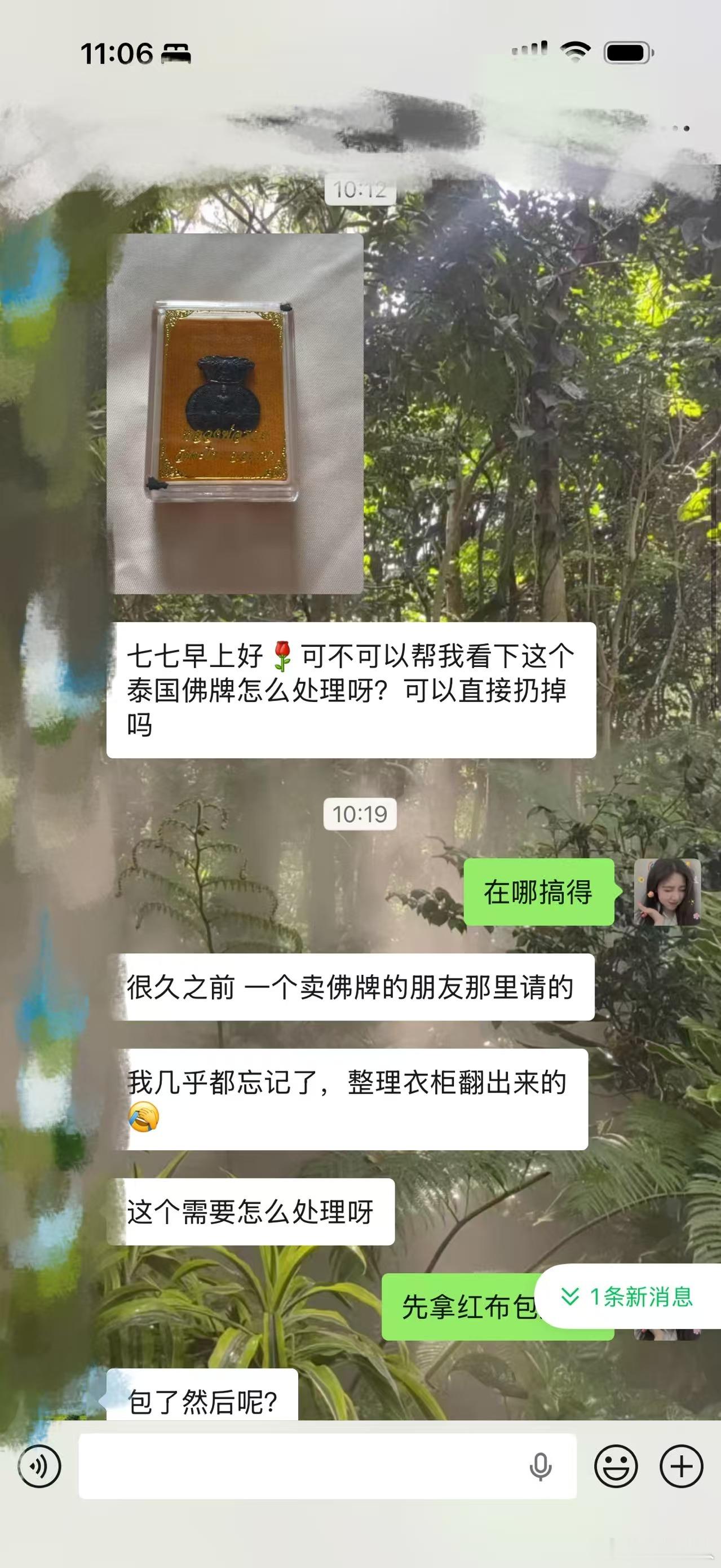 以前弄的佛牌，做梦梦见这个，想处理下 