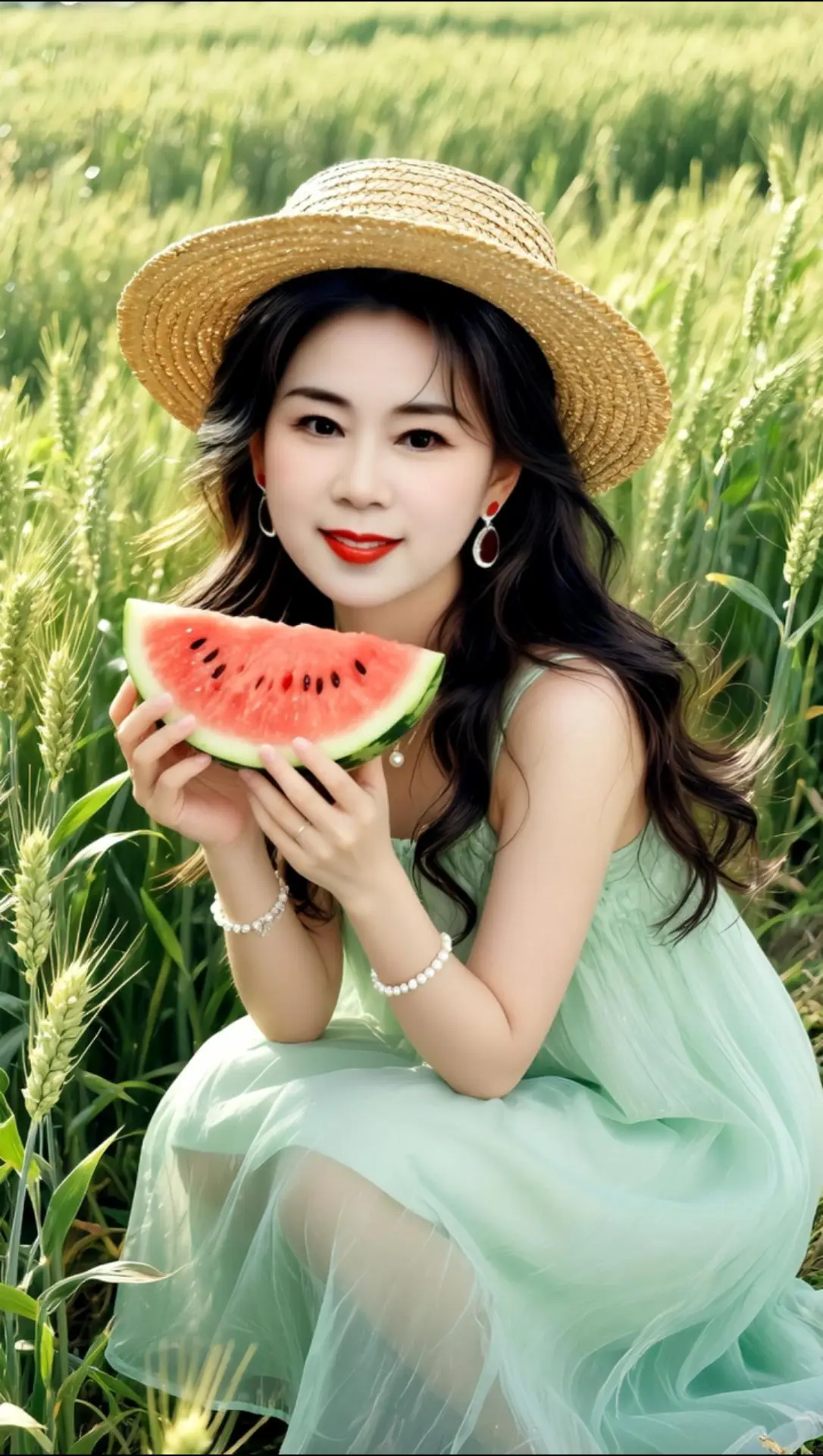 AI田园清新照 ai创作