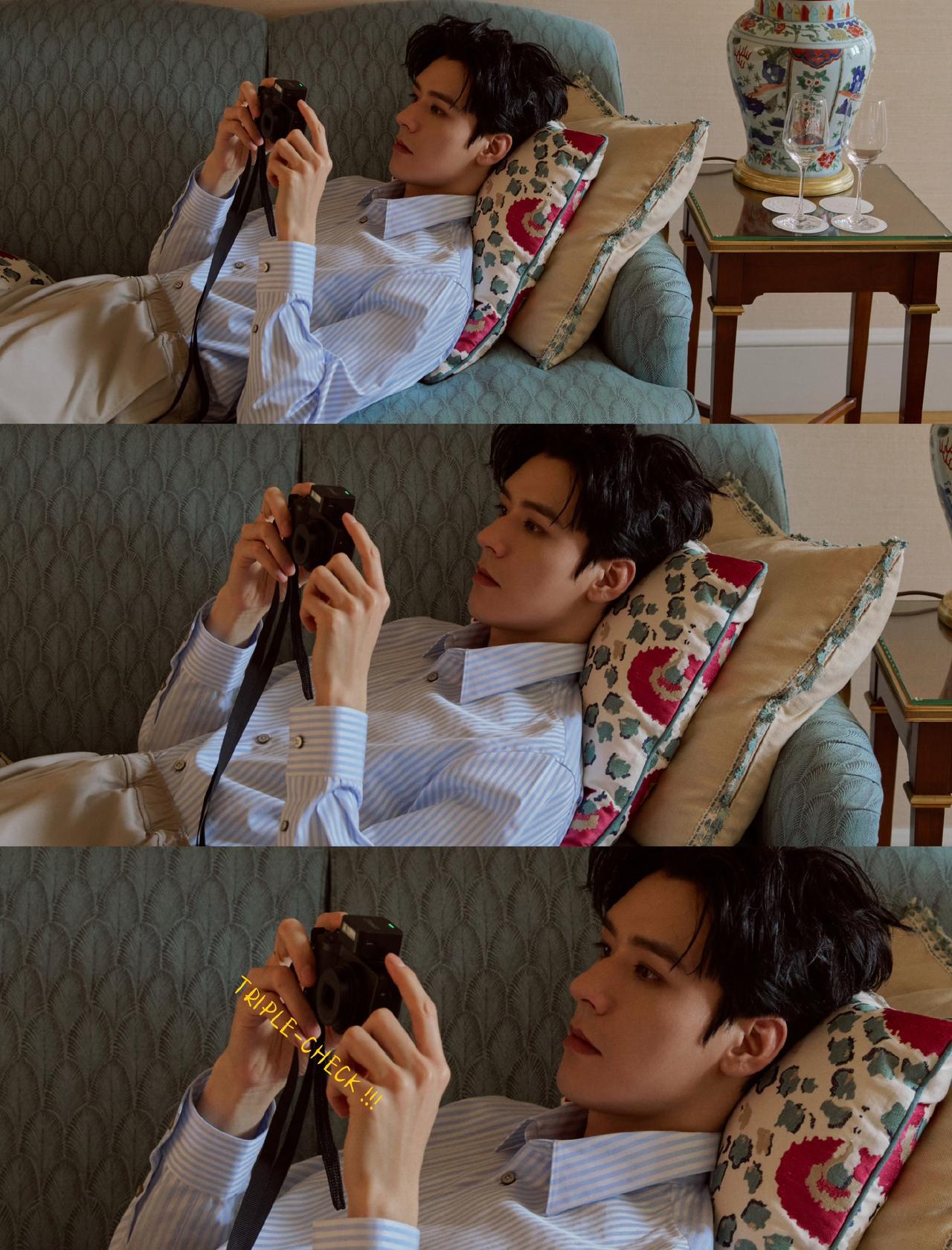 这是人类的侧颜么，太逆天了龚俊这侧颜😍 ​​​