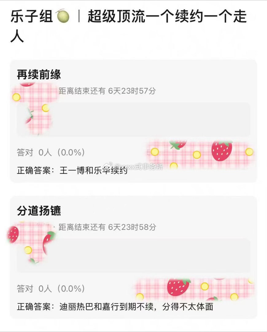 组里爆料 王一博续约乐华 迪丽热巴和嘉行到期 