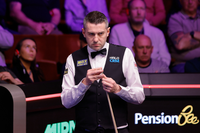 斯诺克世锦赛首轮第1阶段：塞尔比7-2领先杰克-琼斯