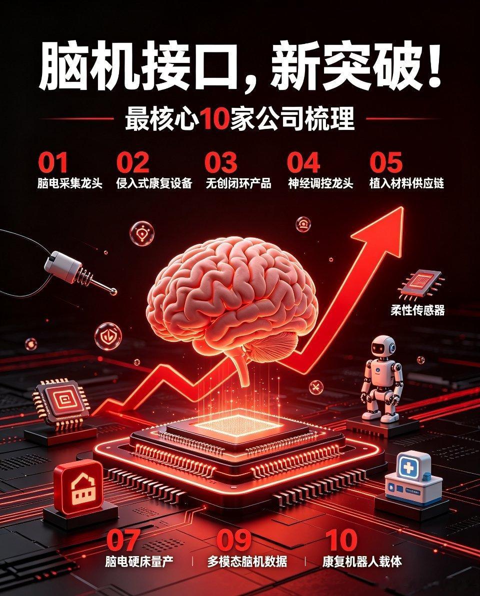 脑机接口迎来商业化重大突破！产业链核心10家A股公司梳理脑机接口赛道近期利好持续