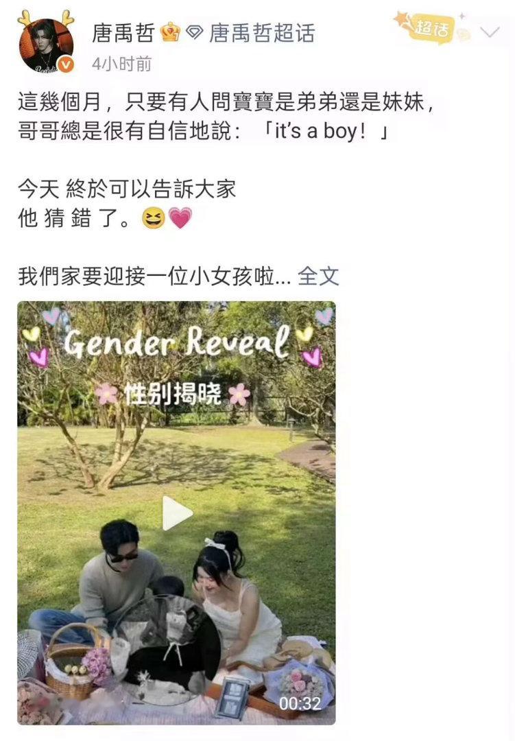 唐禹哲为二胎准备野餐仪式，公布二胎是女宝，沉浸式为人父好幸福！ 