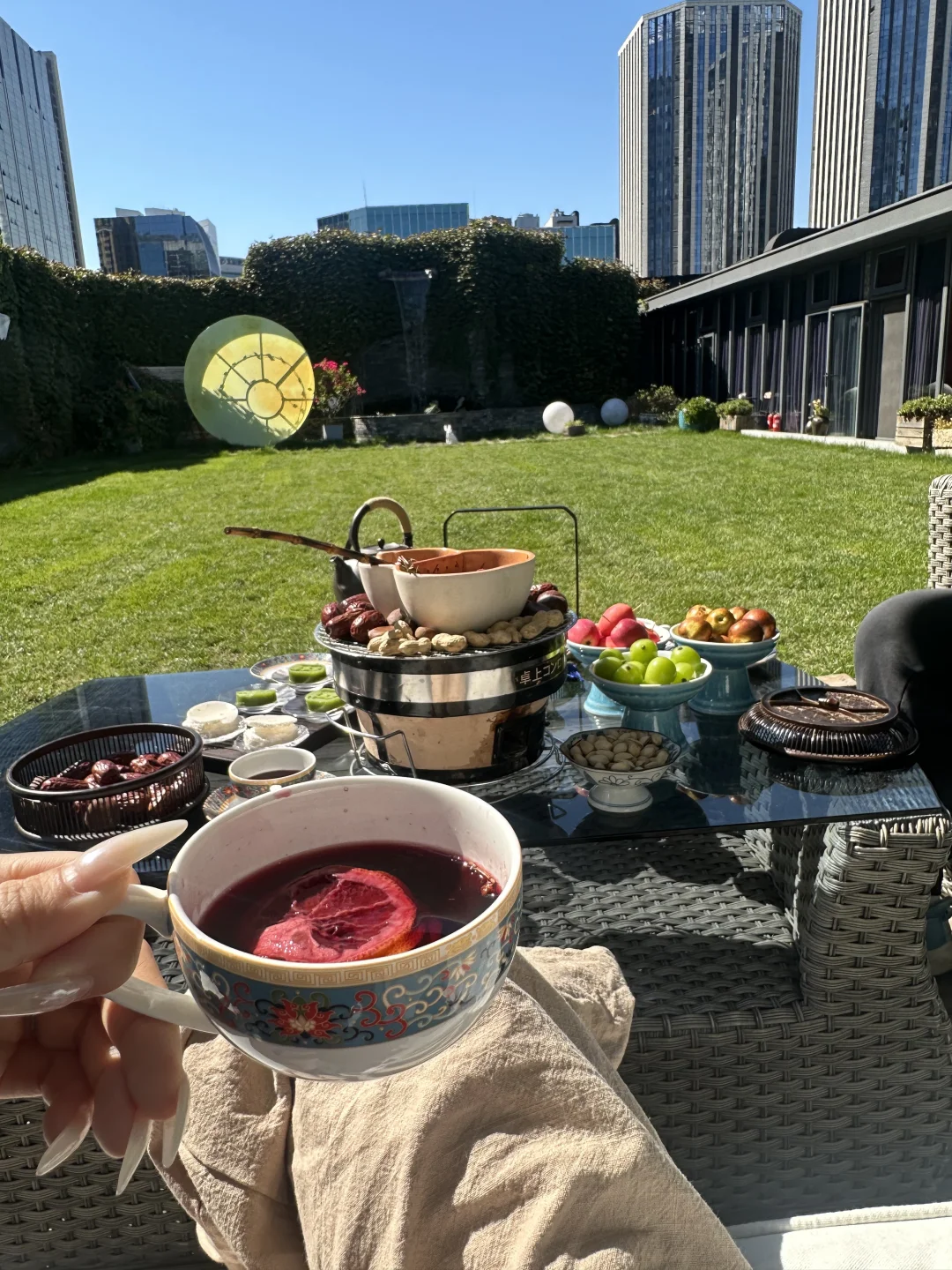 北京三元桥！！最适合室外喝下午茶的季节🍂