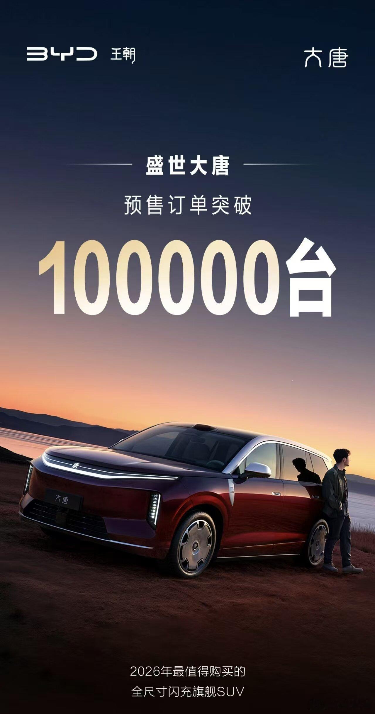 这个预售成绩怎么样？比亚迪大唐 此前于4月24日开启全球预售，预售价区间为25万