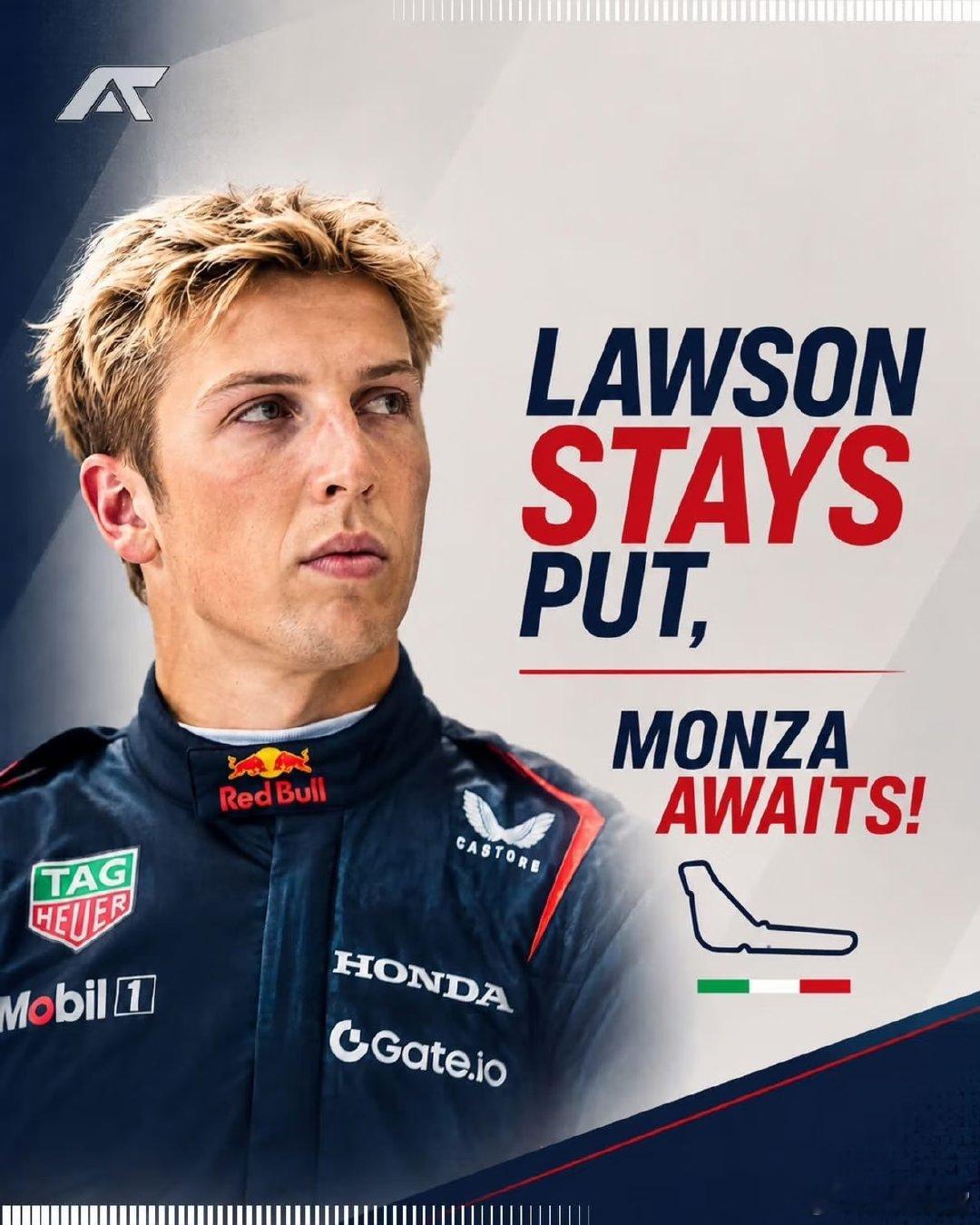 劳森仍坐在座位上，红牛还在等待决定。 F1 ​​​