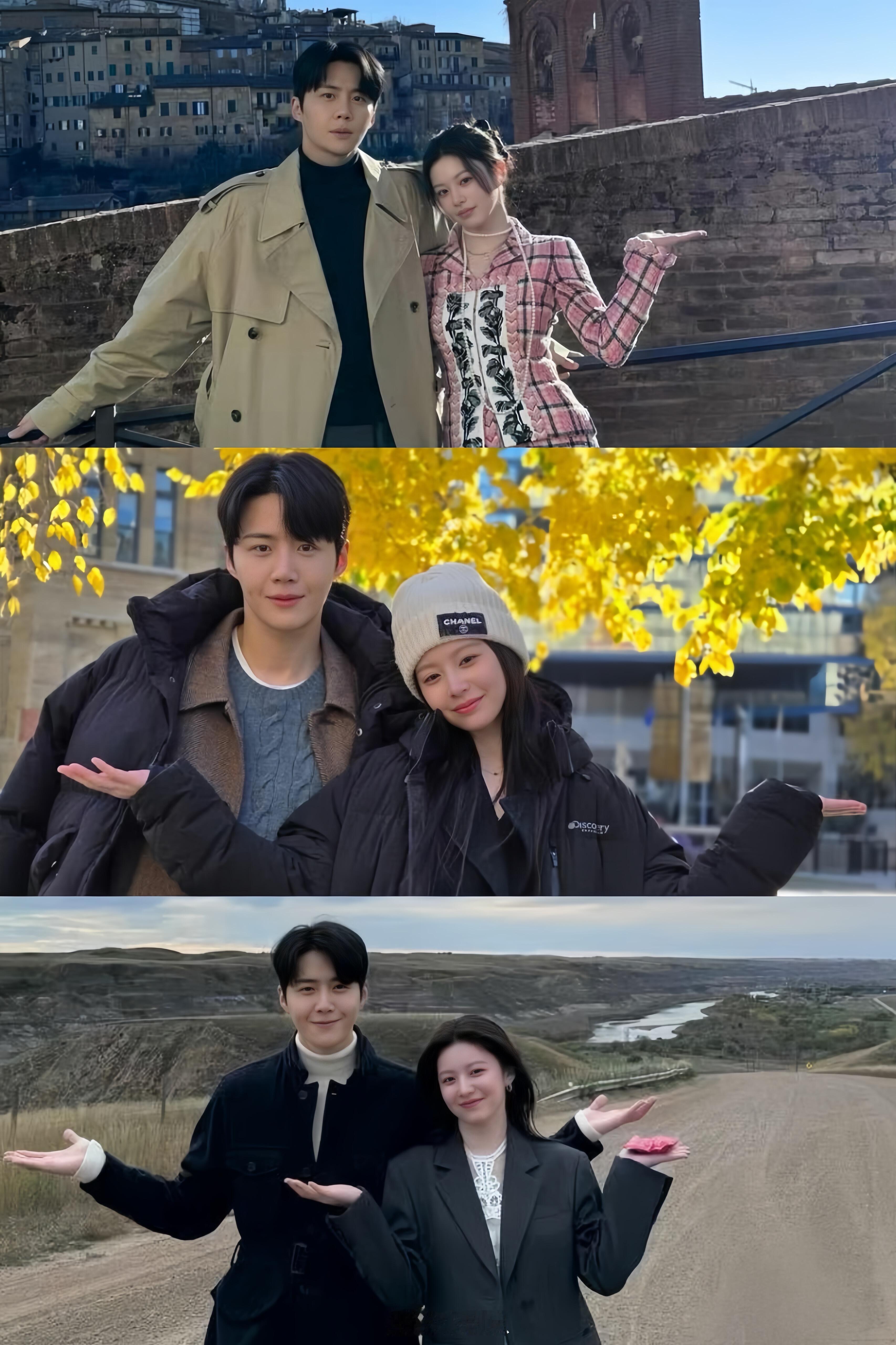 这是两人之间专属的合照手势吗？！金宣虎‖高允真‖爱情怎么翻译‖ 