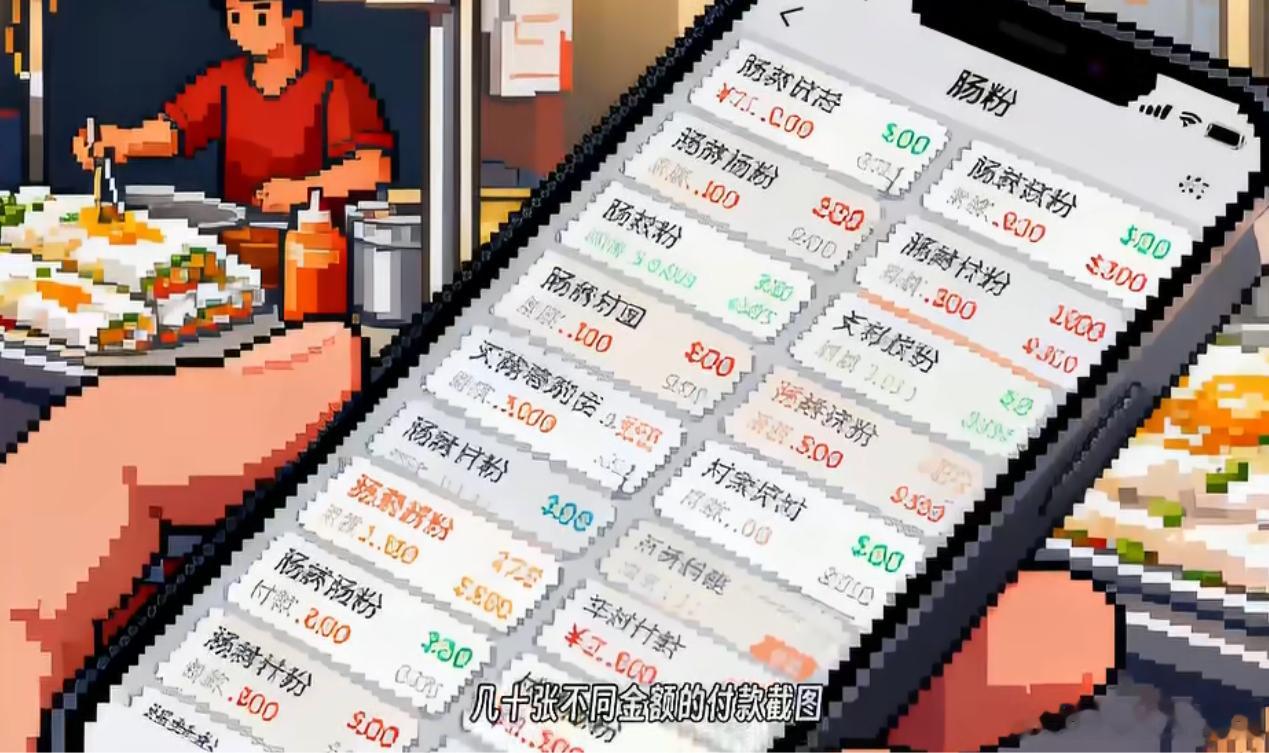 女孩截图假付款实在是太意外了，没想到这种小便宜还有人贪！手机相册里准备好各种金额