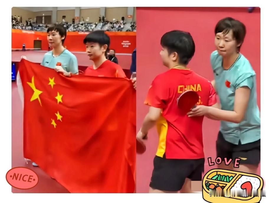 今晚女单决赛这场
我是真看心疼了

莎莎前面几局还在使劲咬，到第五第六局，脚步慢