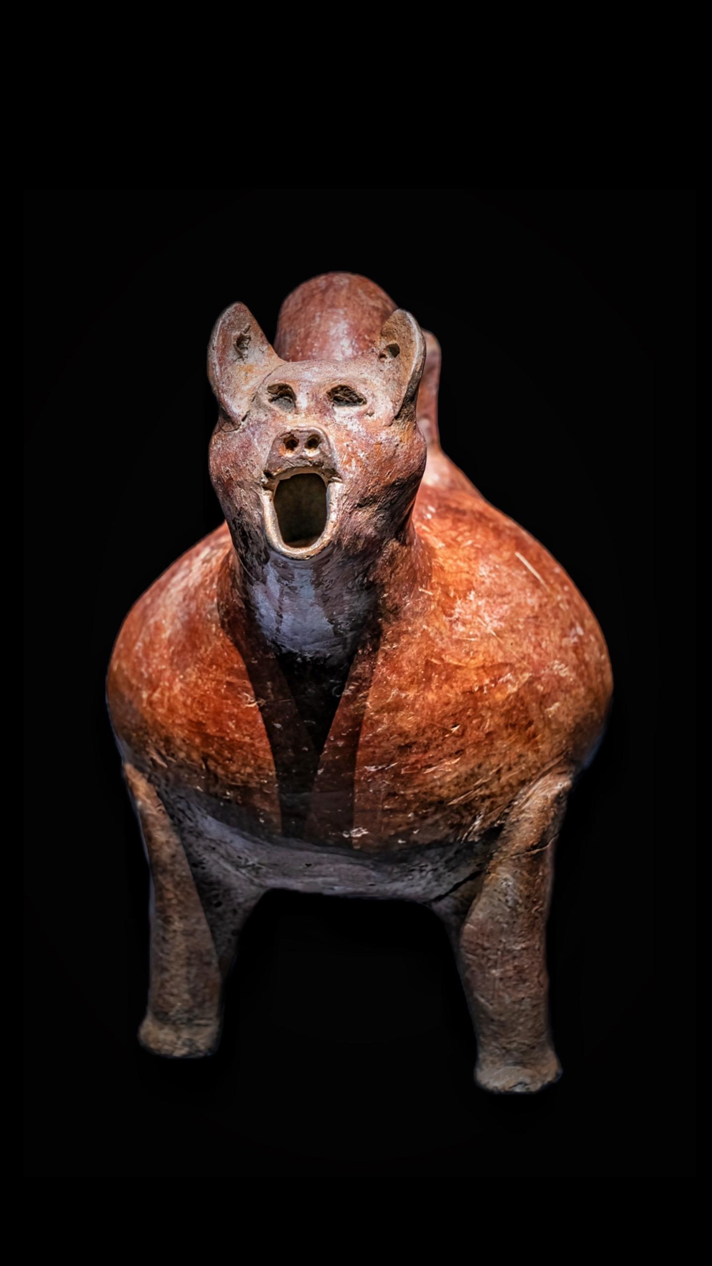 新石器·红陶兽形器。人类学会制陶术，标志着人类蒙昧时代的结束，野蛮时代...