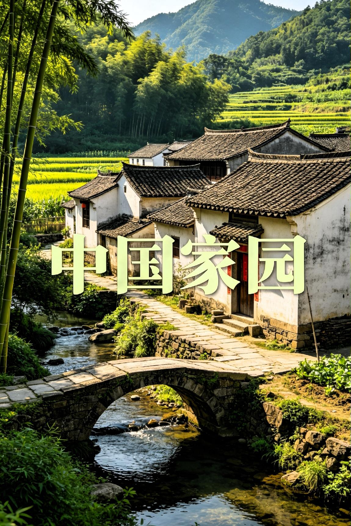 《祖国家园》
 
（七言律诗）

 
万里河山锦绣长，千村烟火沐晴光。

良田沃