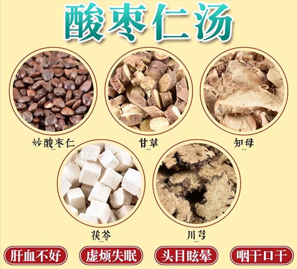 安神解烦的神仙汤——酸枣仁汤！
酸枣仁汤是一道历史悠久的中药方剂，其出处可以追溯