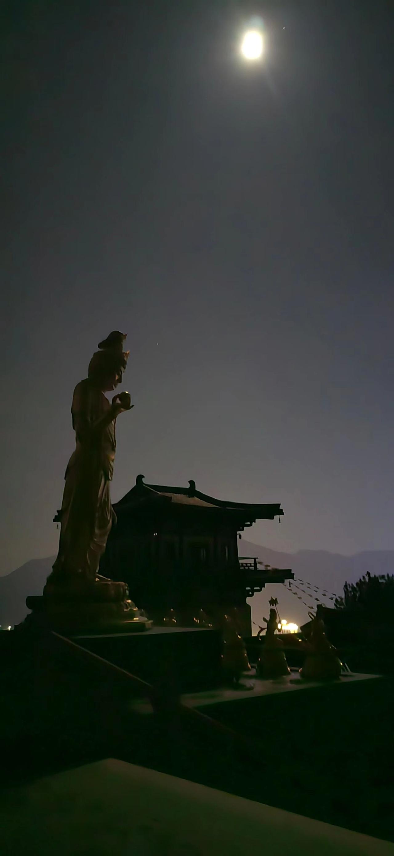 月色下的寧靜與美麗令人心醉。南無月光菩薩摩訶薩！
🙏🙏🙏🌹