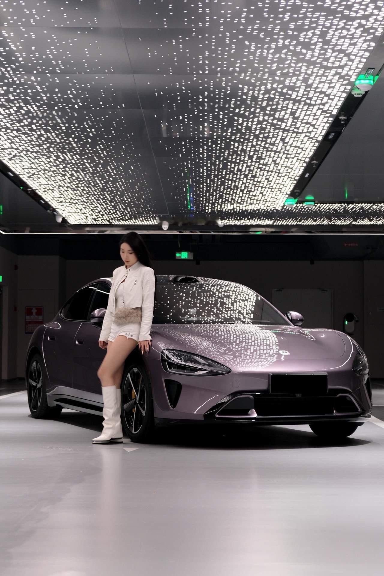 百公里提速3秒谁追的到啊！心中的dreamcar 紫色系车 小米su7max