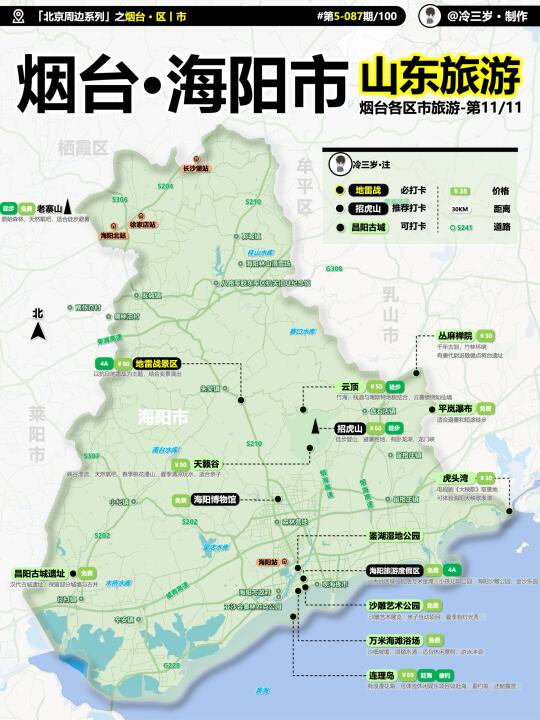 烟台的最后一个区市——海阳市，也画完了
