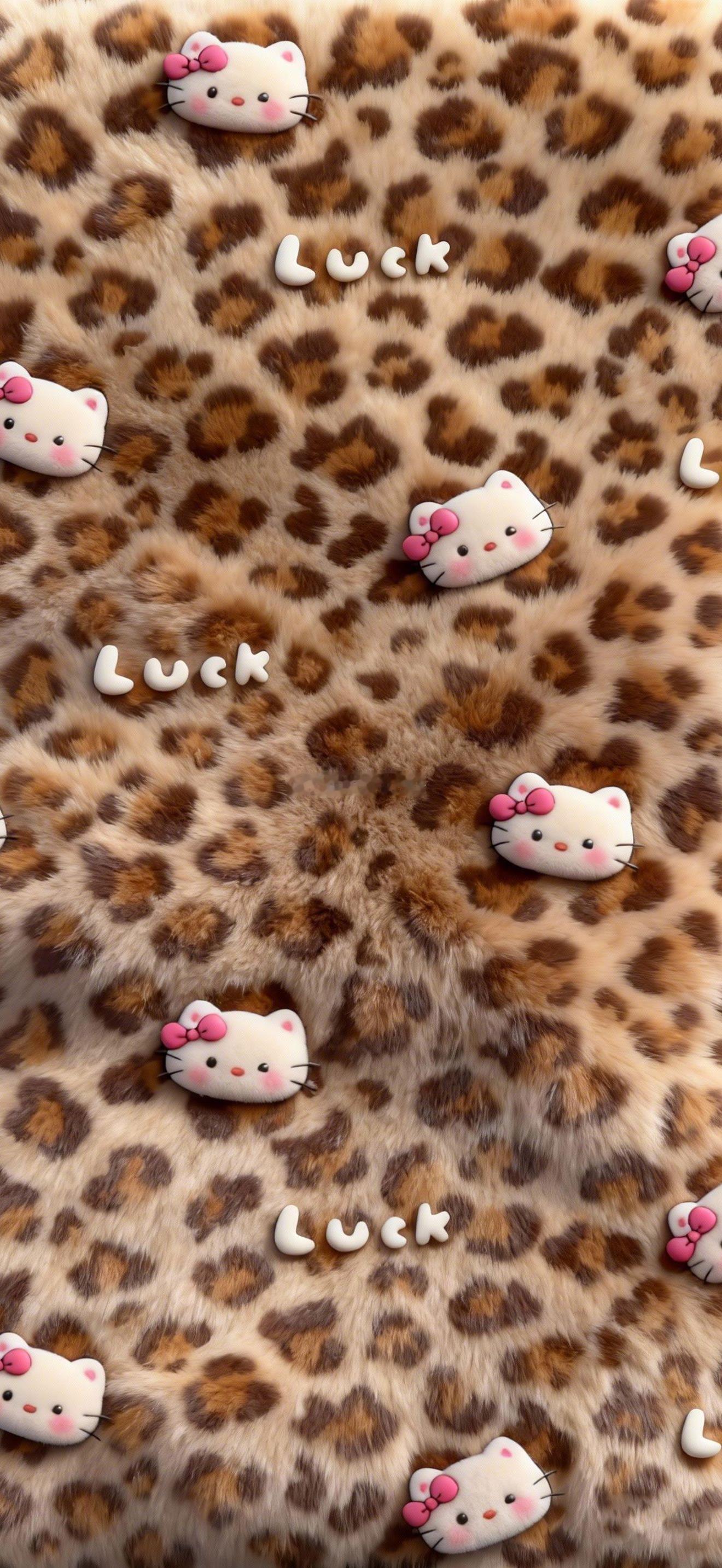 𝙬𝙖𝙡𝙡𝙥𝙖𝙥𝙚𝙧｜Hellokitty豹纹壁纸分享 