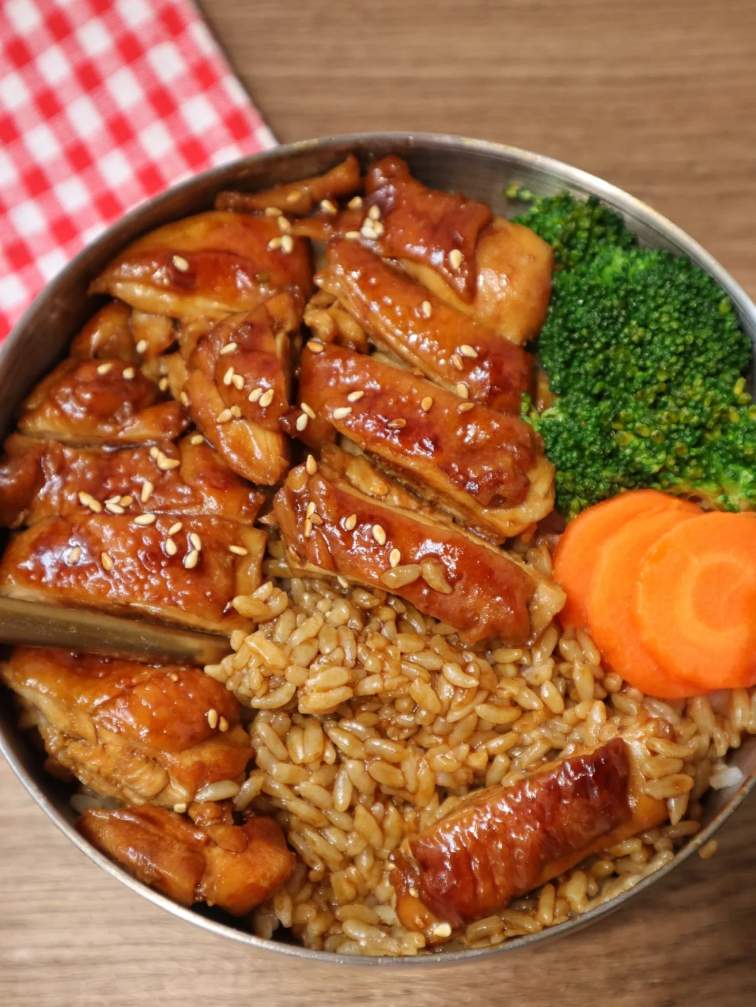 闺蜜喊我做外卖第三弹💥蒜香照烧鸡腿饭❗️