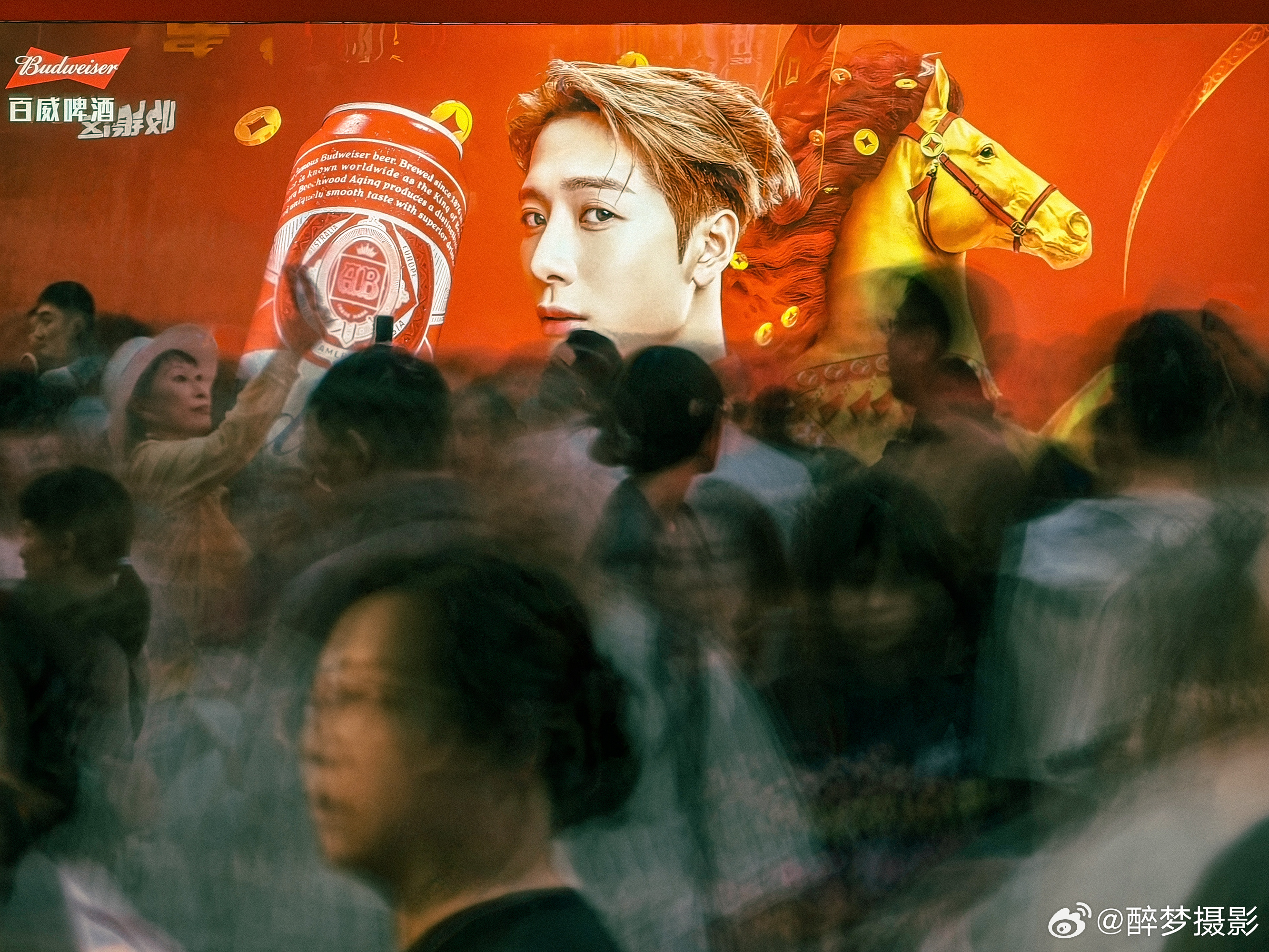 人潮涌动手机摄影人文纪实慢门摄影 广州·北京路步行街