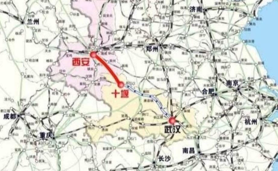 关于郑武高铁（郑州至武汉）、郑西高铁（郑州至西安）与西十高铁（西安至十堰）的线路