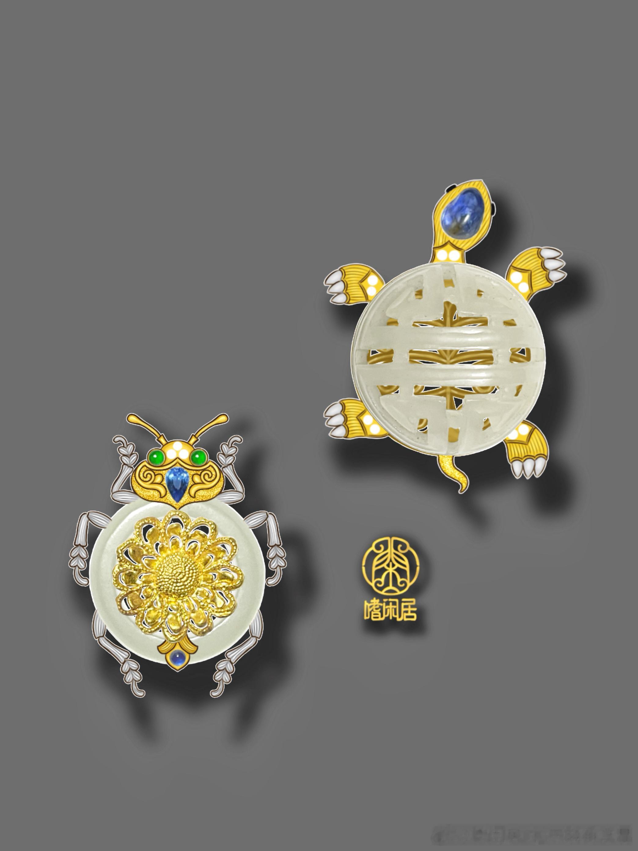 金银器 🐢和🪲 ​​​