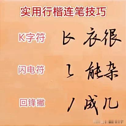 学绝招写好字:实用行楷快写技巧，K字符闪电符回锋撇行楷快写技巧，珍藏版。
图文并