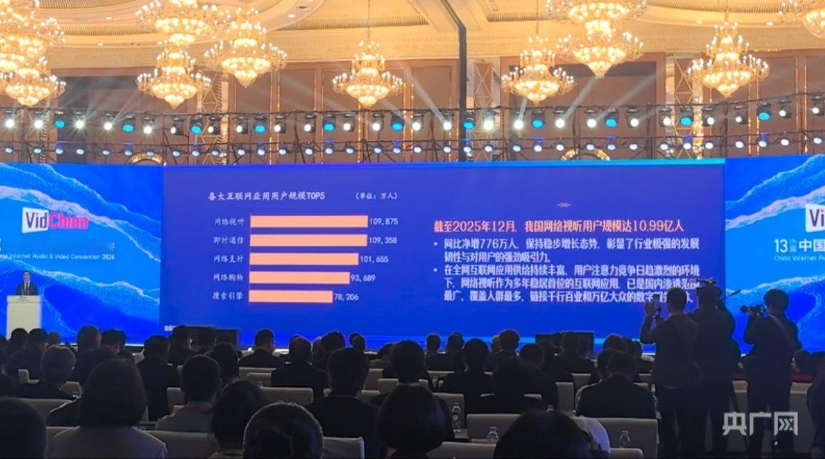 15日在成都开幕的第13届中国网络视听大会上，《中国网络视听发展研究报告（202