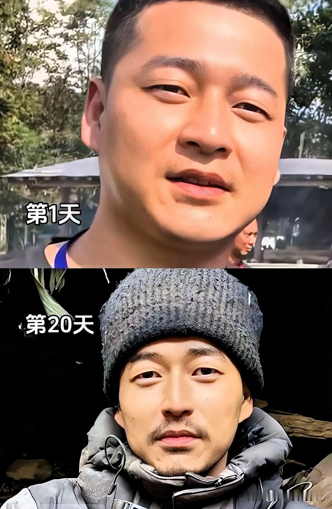 67号大哥荒野求生了19天，从190斤减到140斤，这19天没有吃一口米面粮食，