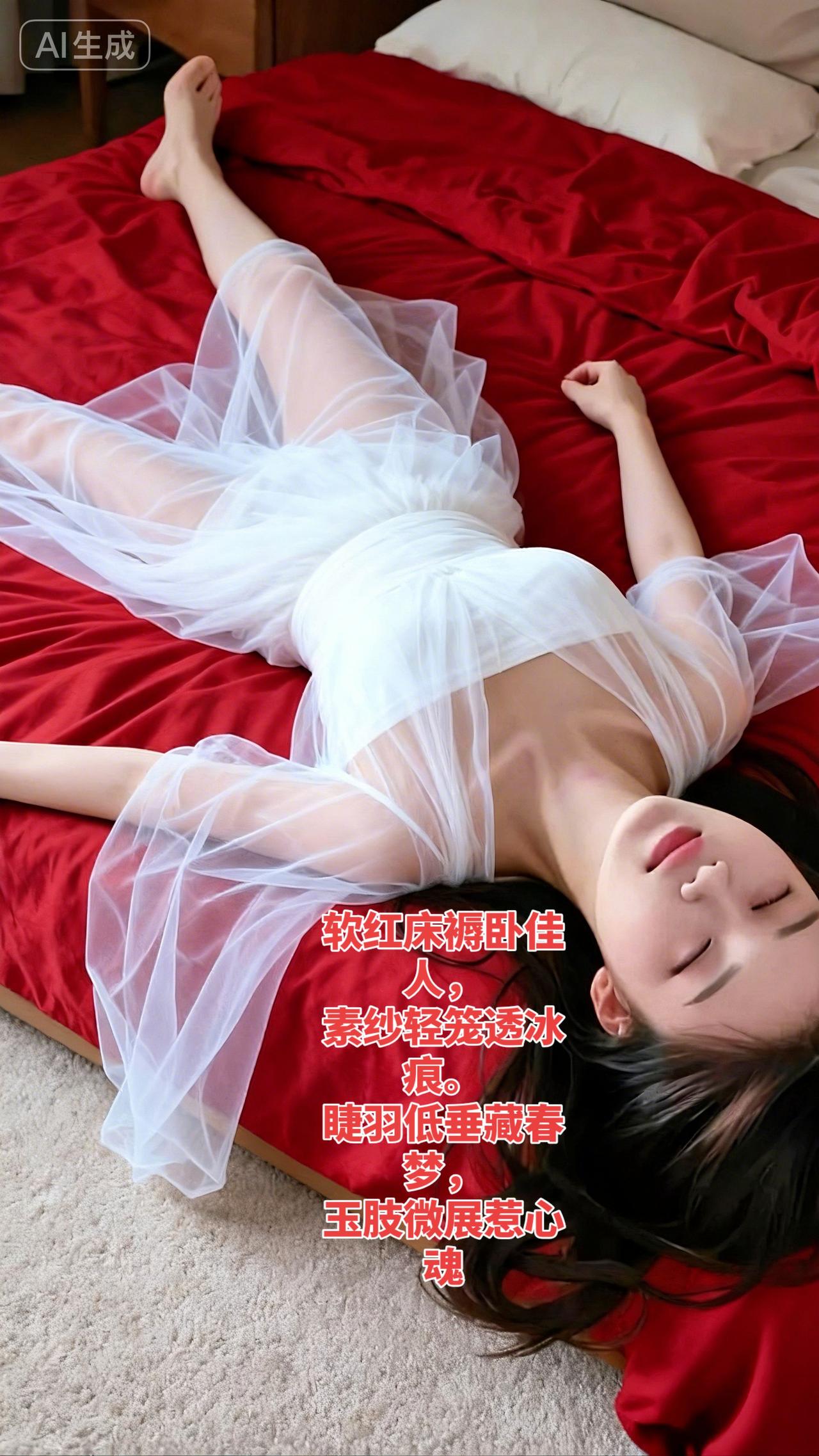 婚纱礼服 床单礼服 嫁衣婚纱 抖音ai创作