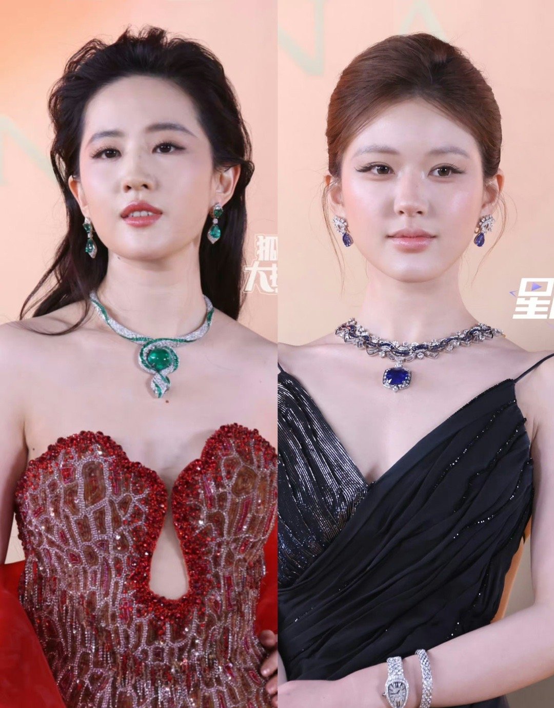 赵露思和刘亦菲的宝格丽大片确实是不相上下的一言难尽 ​​​