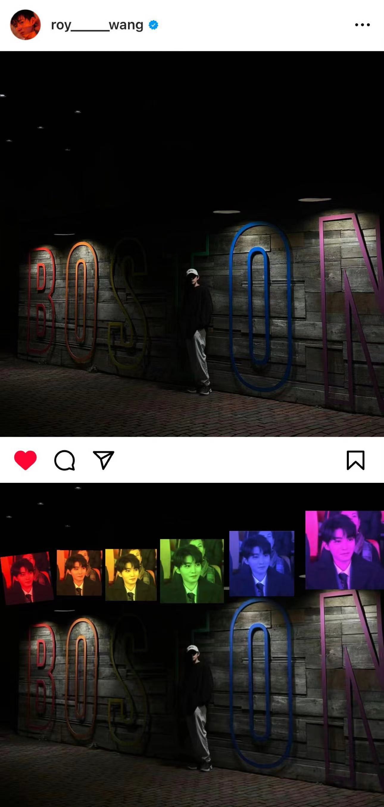 #王源的彩色背景好像王俊凯# 别的不说王源这新照片真的是非常的帅气，而且这彩色的