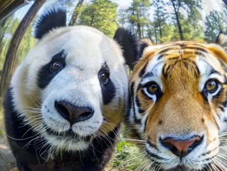在野外，老虎为何不碰大熊猫？老护林员揭秘：大熊猫看似软萌，实则是老虎惹不起。
