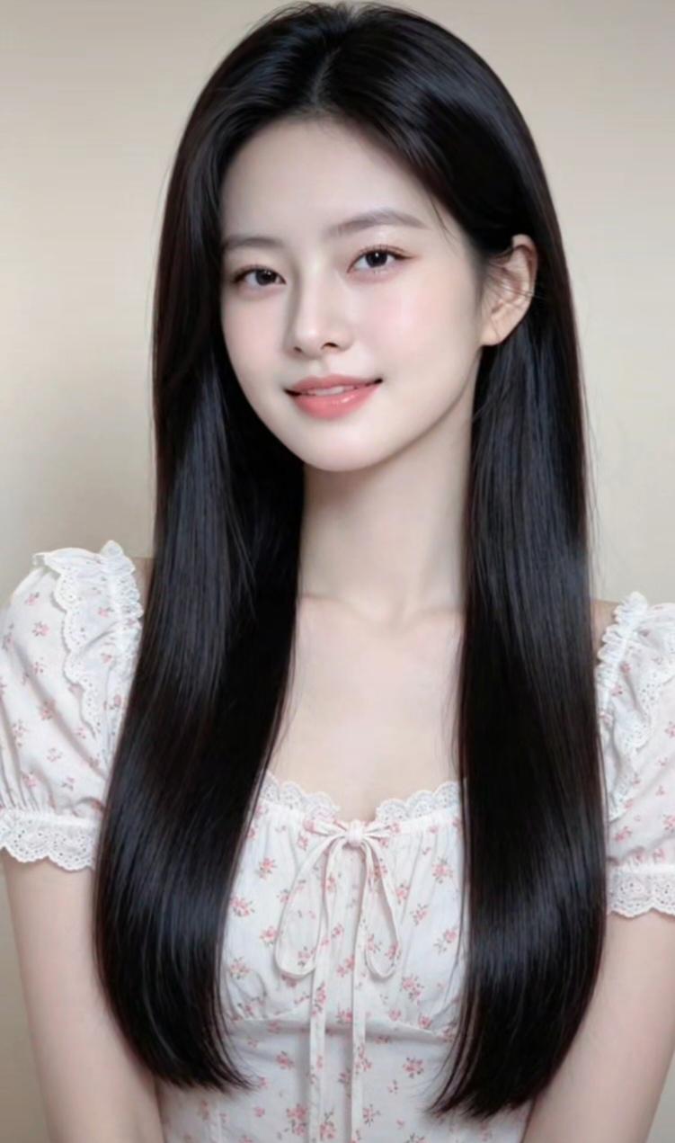 甜美少女风，温柔笑容，粉色蕾丝连衣裙，元气满满的一天！🌸💖